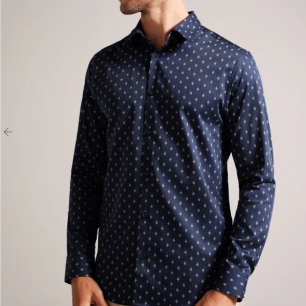 NWT TED BAKER ardea shirt in Navy